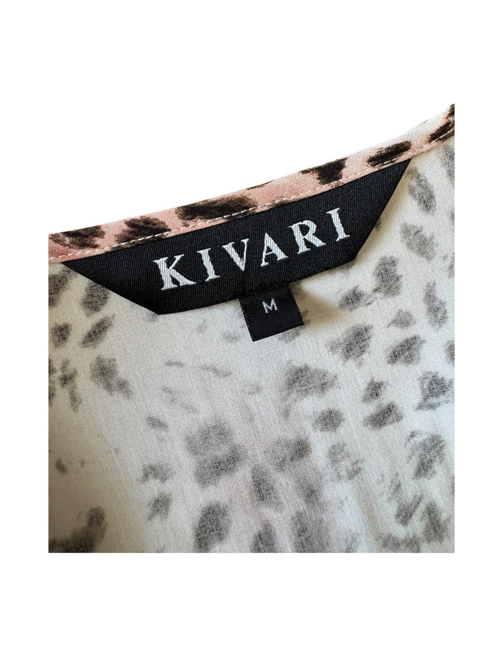 KIVARI | NEW Zephyr Wrap Maxi Dress in Leopard Print, Size Medium - Picture 9 of 14